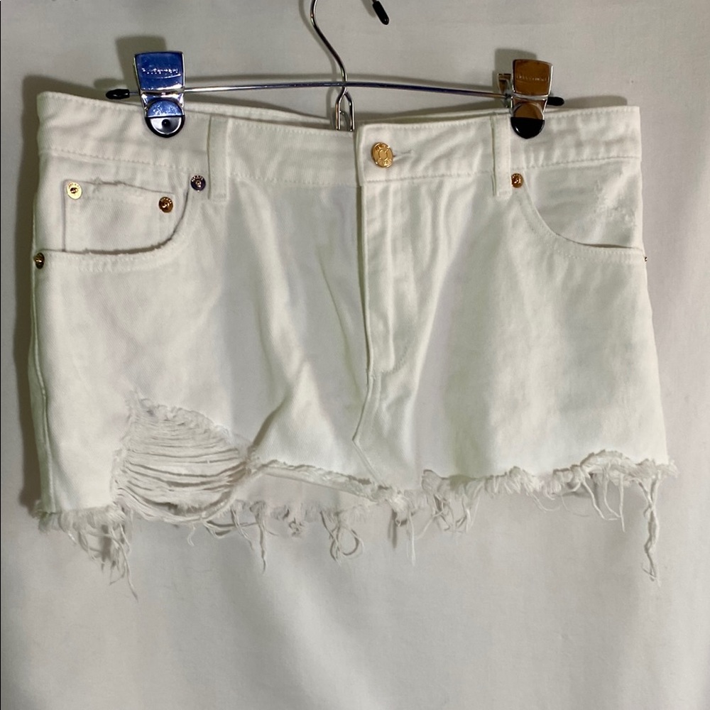 SER.O.YA Vanessa Denim Mini Skirt, Size 28 NWOT